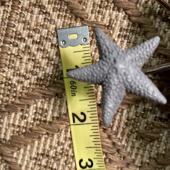 Starfish Grey Shower Curtain Hooks (12) - Picture 2 of 8